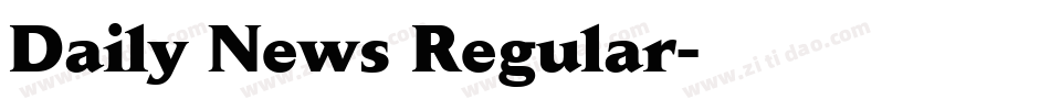Daily News Regular字体转换